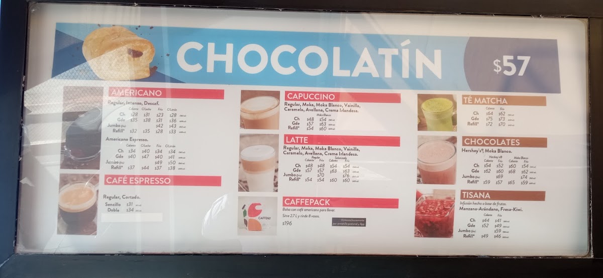 CAFFENIO López Mateos Menu - Image 1